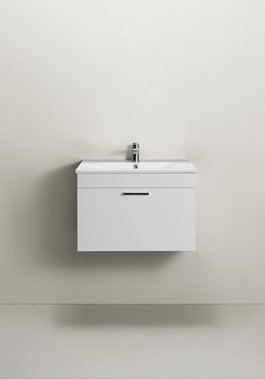 VANITY CABINET GO COMPACT 1 DRAWER 600 WHITE