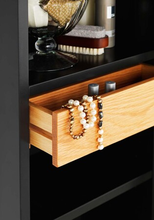 Edge High Cabinet Anthracite Push-To-Open