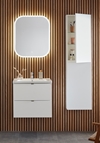 VANITY UNIT SHAPE 600 WHITE WITH BASIN