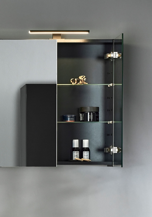 GO MIRROR CABINET 800 BLACK