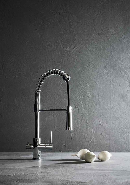 KITCHEN FAUCET DINE CHROME WITH DISHWASH VALVE