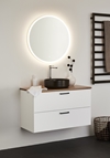 VANITY UNIT SHAPE WHITE GLOSS 1000