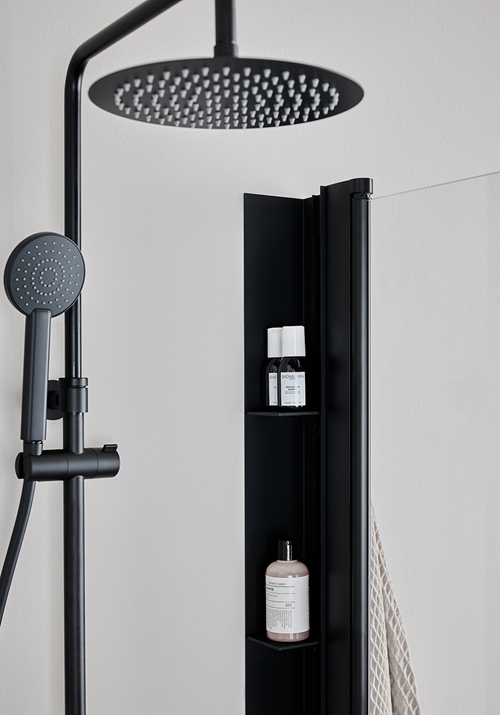 SHOWER SHELF PLACE BLACK