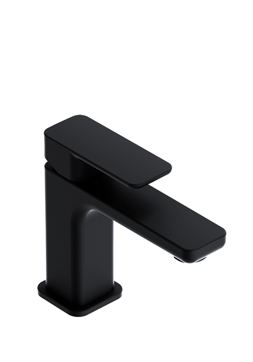 BASIN MIXER SMOOTH LOW BLACK