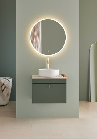 Under Cabinet Haze 600 Green W Countertop+Basin