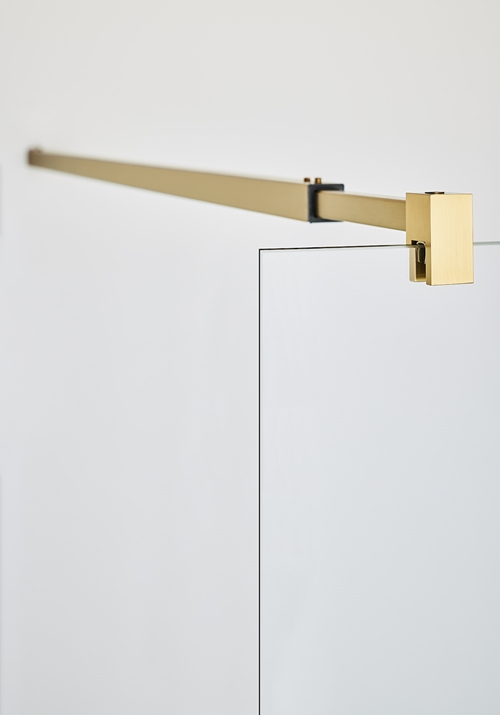 SHOWER CORNER INFINITY COMBI DOOR/WALL 80X90 BRASS