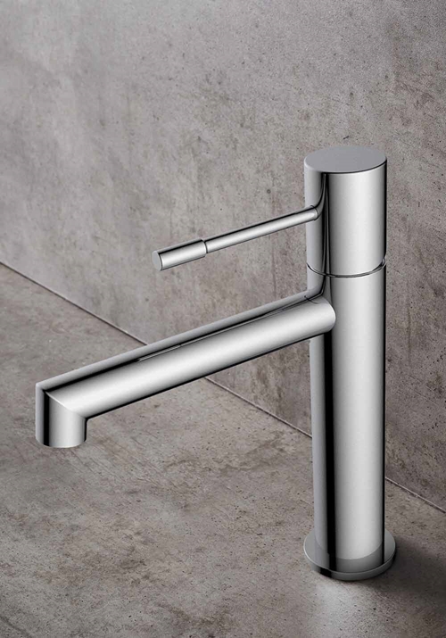 BASIN MIXER SHAPE LOW CHROME