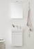 VANITY CABINET GO 1 DOOR WHITE 450