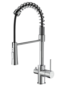 KITCHEN FAUCET DINE CHROME WITH DISHWASH VALVE