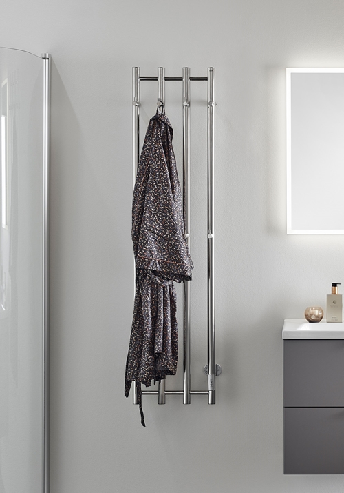 TOWEL WARMER GRACE 340X1400 STAINLESS POLISHED