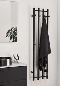 TOWEL WARMER GRACE 340X1400 BLACK