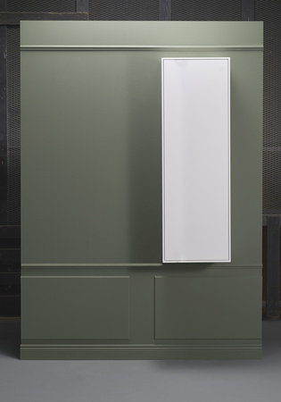 Edge High Cabinet White Push-To-Open