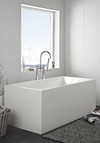 SUN SQUARE BATH TUB 1600 WHITE