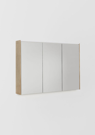 Mirror Cabinet Shift Light Oak 1000