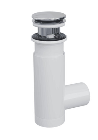 Drain Assembly With Bottom Valve Easy Clean Chrome
