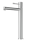 BASIN MIXER SHAPE HIGH CHROME