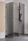 SHOWER CORNER INFINITY LACE COMBI DOOR/WALL 90X90 CHROME