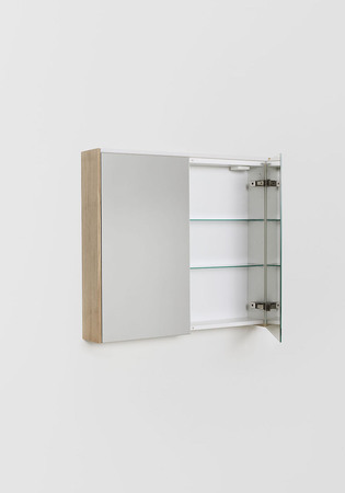 Mirror Cabinet Shift Light Oak 800