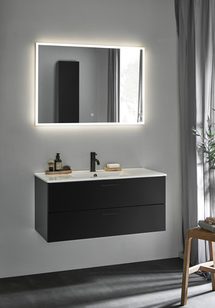 Vanity Cabinet Go 2 Drawers Black 1000
