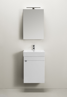 GO 450 COMPL WITH MIRROR CABINET WHITE