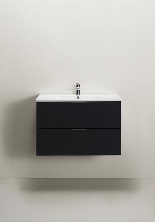 Vanity Cabinet Go 2 Drawers Black 800