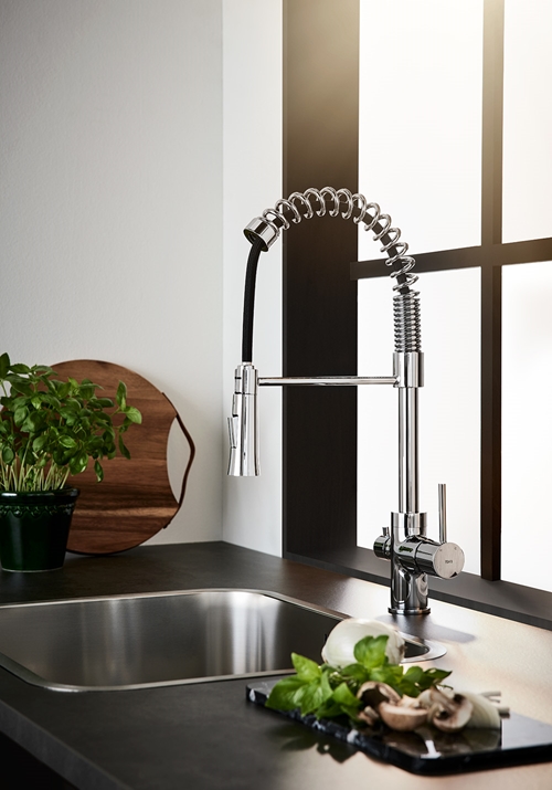 KITCHEN FAUCET DINE CHROME WITH DISHWASH VALVE