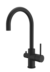 KITCHEN FAUCET BOW BLACK WITH DISHWASH VALVE