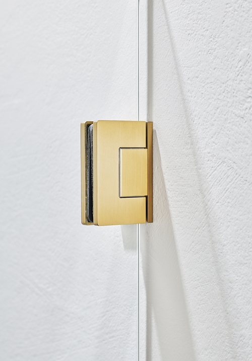 SHOWER CORNER INFINITY COMBI DOOR/WALL 90X90 BRASS