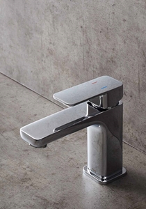 SMOOTH BASIN MIXER CHROME