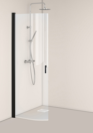 Shower Door Igloo Pro Bend 80 Clear Black