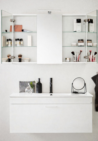 Go Mirror Cabinet 1000 White