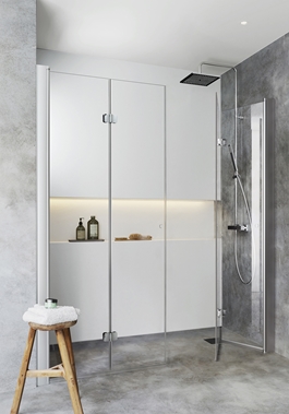 NICHE SHOWER DOUBLE FOLD IGLOO PRO 70X70 CLEAR