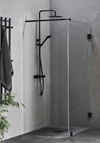 SHOWER WALL INFINITY 80 BLACK