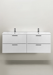 VANITY CABINET GO 2X2 DRAWERS WHITE 1200D