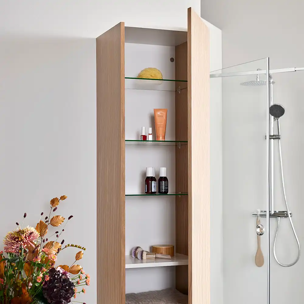 Hafa Go tall cabinet, light oak