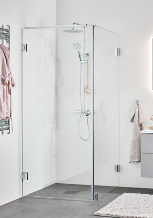 Shower Corner Infinity Combi Door/Wall 100X80 Chrome
