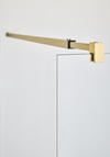 SHOWER CORNER INFINITY COMBI DOOR/WALL 80X80 BRASS