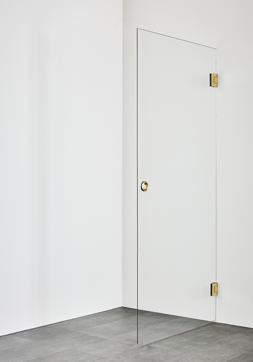 SHOWER DOOR INFINITY 100 BRASS