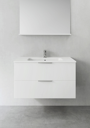 Vanity Unit Shape White 900