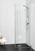 SHOWER DOOR ORIGINAL ROUND 80 CHROME CLEAR GLASS