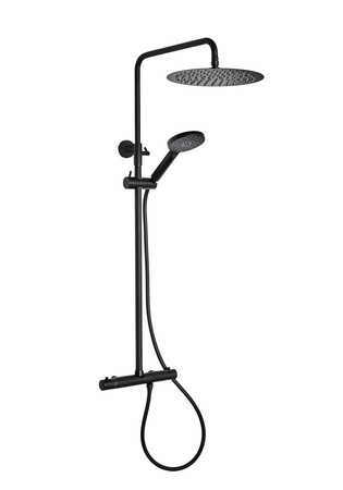 Shower Column Fine 150Cc Black W Ø300 Shower Head