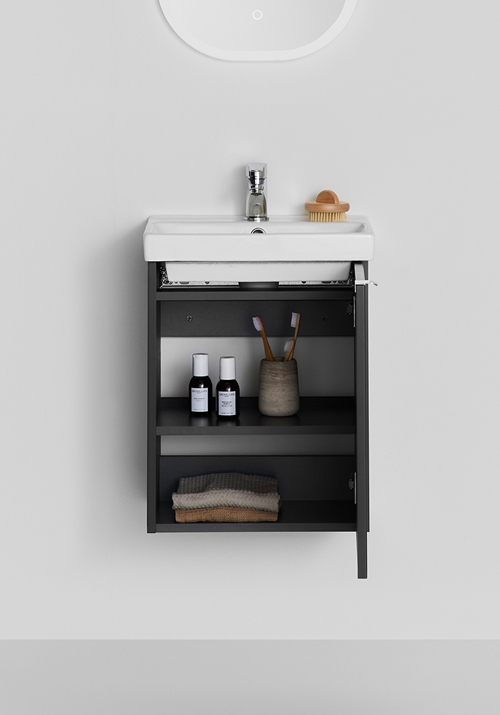 UNDER CABINET NEAT DOOR WITH BASIN ANTHRACITE 420
