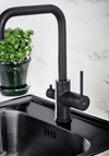 KITCHEN FAUCET STAND BLACK WITH DISHWASH VALVE