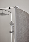SHOWER WALL INFINITY LACE 80 CHROME