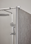 SHOWER CORNER INFINITY LACE COMBI DOOR/WALL 90X90 CHROME