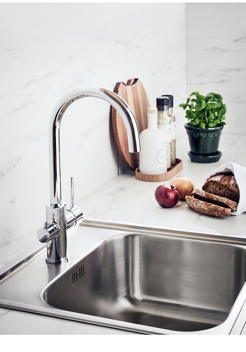 KITCHEN FAUCET BOW CHROME WITH DISHWASH VALVE