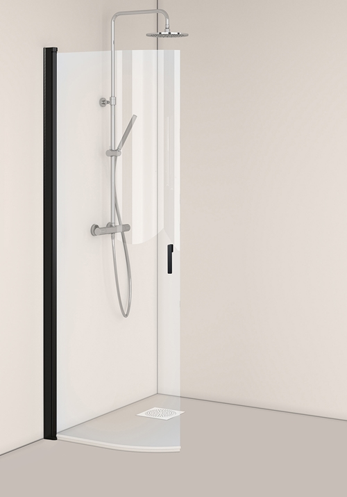 SHOWER DOOR IGLOO PRO BEND 80 CLEAR BLACK