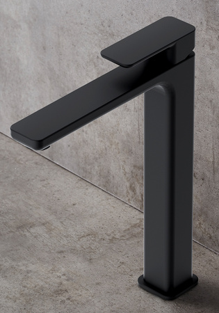 Basin Mixer Smooth High Black