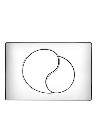 Moon Flushing Button Chrome