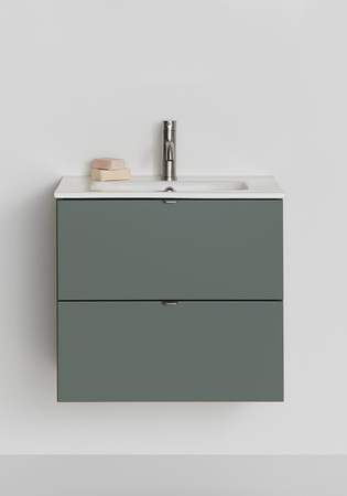 Under Cabinet Haze 2 Drawers 600 Green With Basin